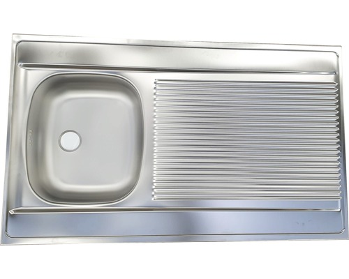Nerezový dřez s odkapávací plochou