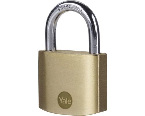 Mosazný visací zámek s tvrzeným ocelovým třmenem