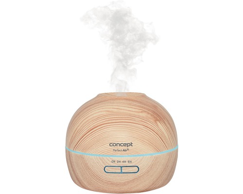Zvlhčovač vzduchu Concept Perfect Air s dřevěným vzhledem a unikající párou