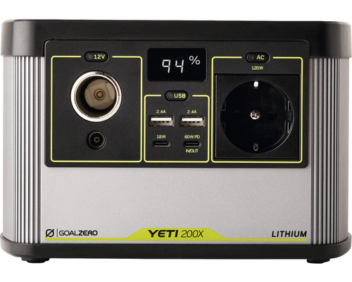 Goal Zero Yeti 200X Lithium Powerstation s 12 V, USB a střídavými zásuvkami