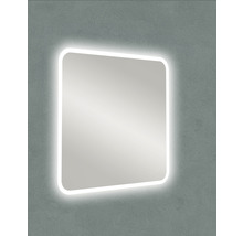 Čtvercové zrcadlo s LED osvětlením do koupelny