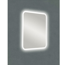 Čtvercové zrcadlo s LED osvětlením do koupelny
