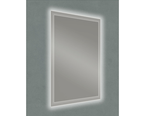 Obdélníkové zrcadlo s LED osvětlením