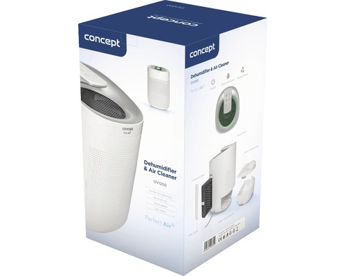 Balení odvlhčovače a čističky vzduchu Concept