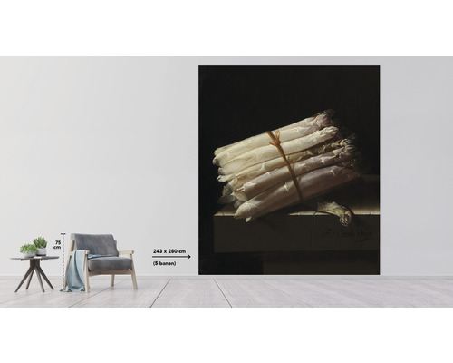 Nástěnná malba s motivem chřestu, rozměr 243 x 280 cm