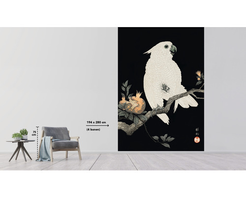 Vliesová tapeta s motivem ptáka, rozměry 194 x 280 cm