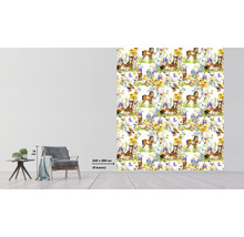 Fototapeta s motivem koní v obývacím pokoji, rozměry 243 x 280 cm
