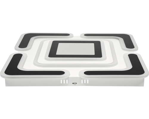 Čtvercové LED stropní svítidlo s geometrickým designem