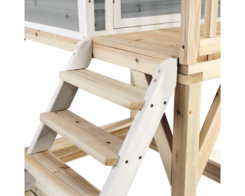 Dřevěné schodiště domečku na hraní pro venkovní použití