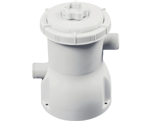 Bílý plastový bazénový skimmer