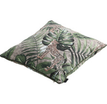 Dekorační polštář s motivem džungle a leopardem