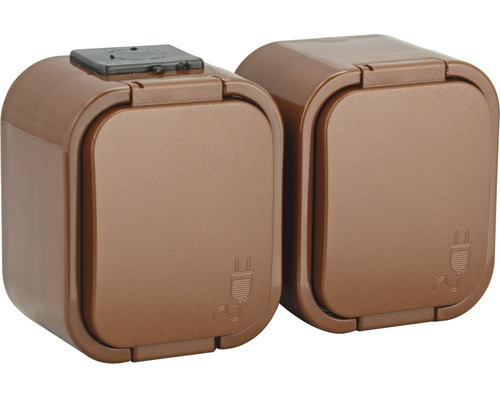 Dvě zásuvky pro venkovní použití