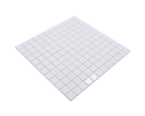 Čtvercová bílá mozaiková dlaždice