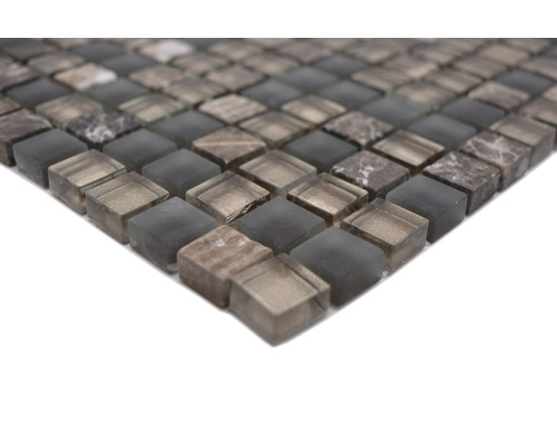 Mozaiková dlaždice ze skla a kamene