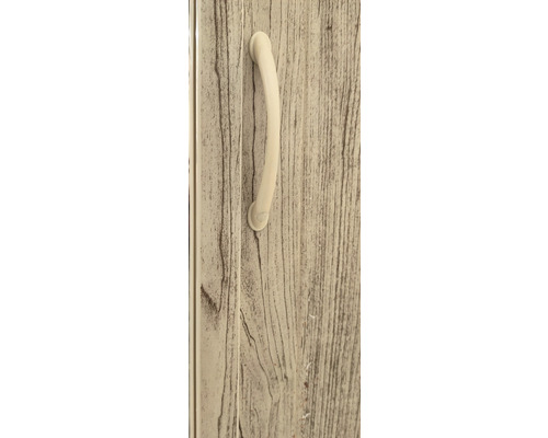 Rukojeť na skříňce s dřevěným vzhledem