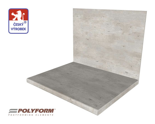 Betonová pracovní deska se zadní stěnou