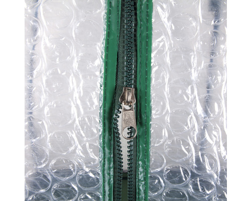 Detail fólie skleníku se zipem