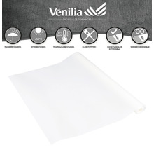 Logo Venilia. Samolepicí fólie, voděodolná, žáruvzdorná do 50 stupňů, teplotně odolná mezi plus a minus 20 stupni, bez lepidla, odstranitelná beze zbytků a opakovaně použitelná.