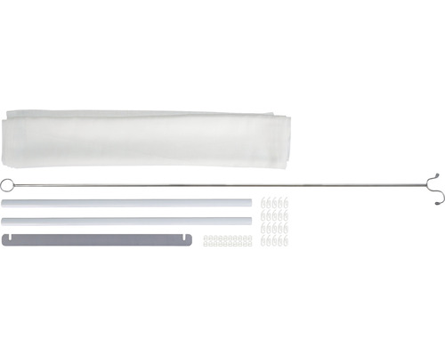 Kompletní sada sítí proti hmyzu s tkaninou, rámovými profily, zavěšovacími pružinami a příslušenstvím