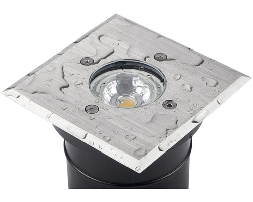 Zapuštěné zemní svítidlo z nerezové oceli s LED světlem