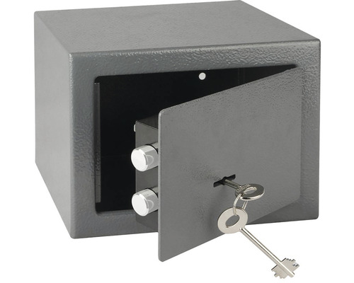 Otevřený trezor s klíčem