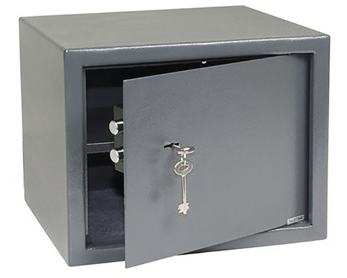 Otevřený trezor s klíčem