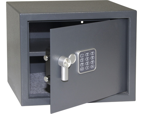 Otevřený trezor s elektronickým zámkem