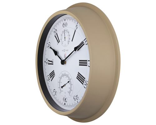 Nástěnné hodiny s teploměrem a vlhkoměrem