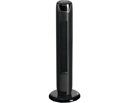 Černý věžový ventilátor pro vnitřní použití
