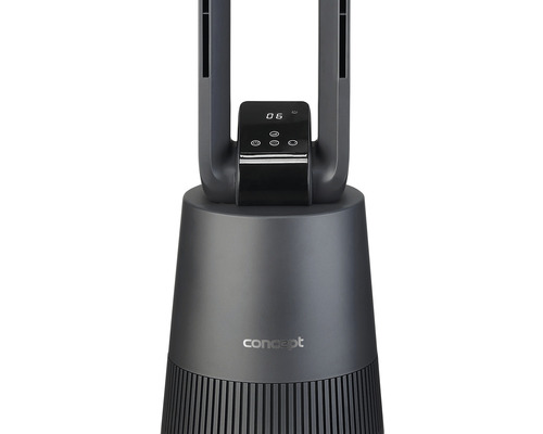 Stojanový ventilátor s digitálním displejem a ovládacími prvky