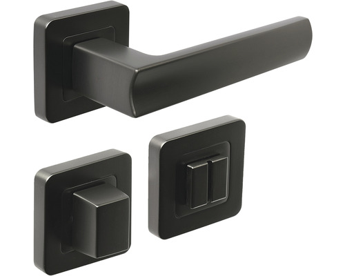 Sada dveřního kování s hranatou rozetou