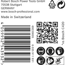 Brusný papír pro vibrační brusky Bosch 115 x 230 mm, zrnitost 240, děrovaný, 50 ks-thumb-3