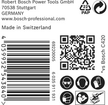 Brusný papír pro vibrační brusky Bosch 93 x 186 mm, zrnitost 120, děrovaný, 50 ks-thumb-3