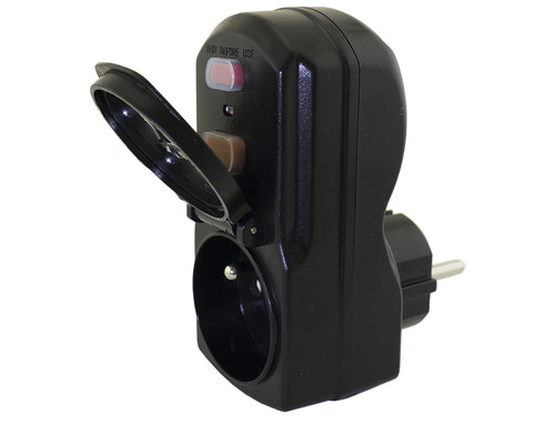 Adaptér zásuvky s ochranným kontaktem a dětskou pojistkou