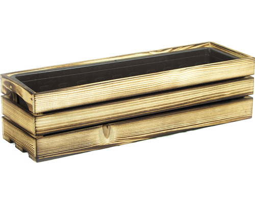 Dřevěný truhlík s plastovou vložkou