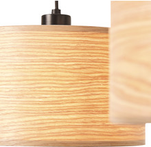 Lustr Brilliant Romm 3xE27 60 W černo/přírodní