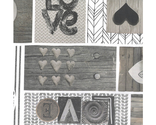 Fototapeta s motivy srdcí a písma