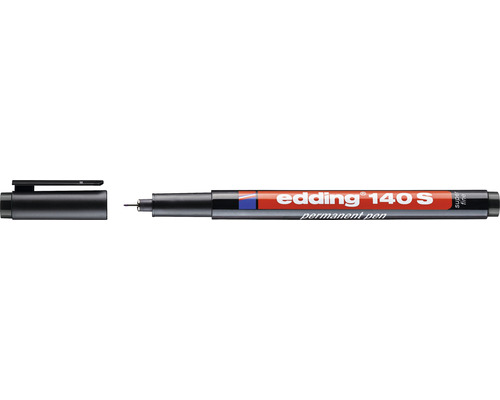 Permanentní fix Edding 140 S s otevřeným víčkem