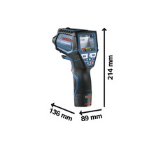 Termodetektor Bosch Professional GIS 1000 C s rozměry