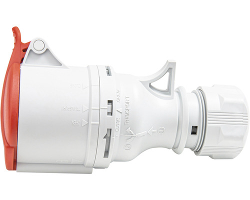 Průmyslová zástrčka s uzavíracím mechanismem