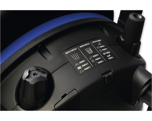 Detailní pohled na tlakovou myčku s indikátorem trysek