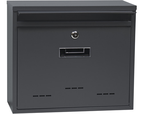 Kovová poštovní schránka se zámkem a přihrádkou na noviny