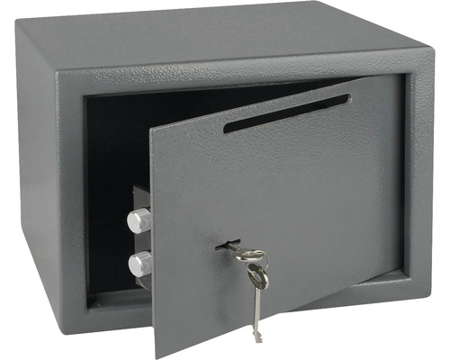 Otevřený nábytkový trezor s klíčem