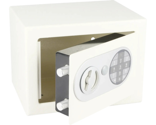 Otevřený trezor s číselným zámkem