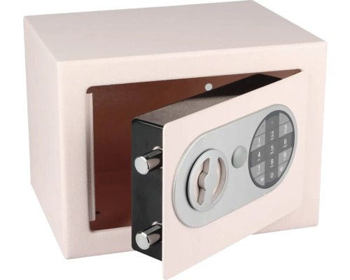 Otevřený trezor s číselným zámkem