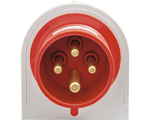 Třífázová nástěnná zásuvka se třemi kolíky