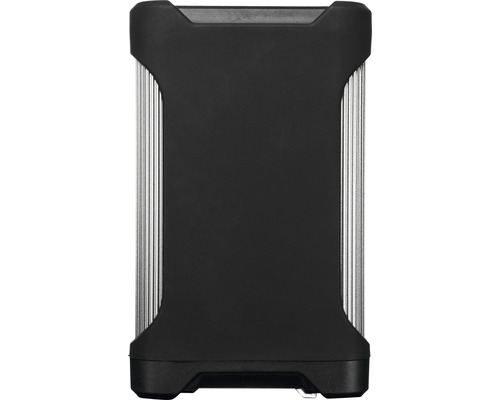 Černá externí skříň pro pevný disk