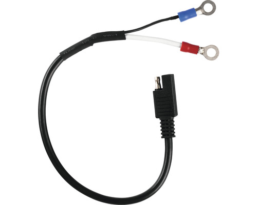 Kabel nabíječky baterií s kruhovými oky a zástrčkou