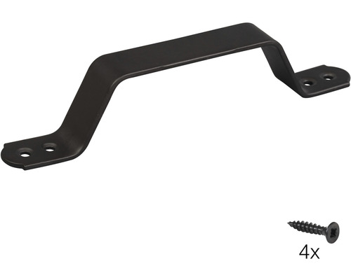 Kovová posuvná dveřní rukojeť včetně čtyř šroubů