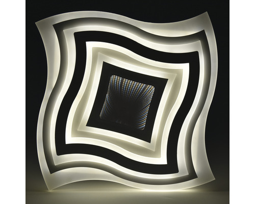 Čtvercové LED nástěnné svítidlo s infinity efektem